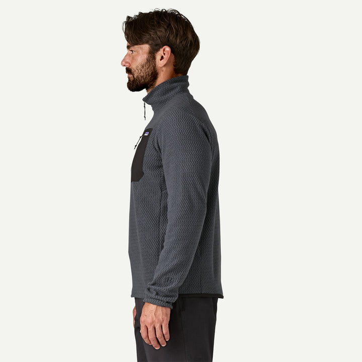 Patagonia Men's R1® Air Fleece Zip-Neck: Smolder Blue