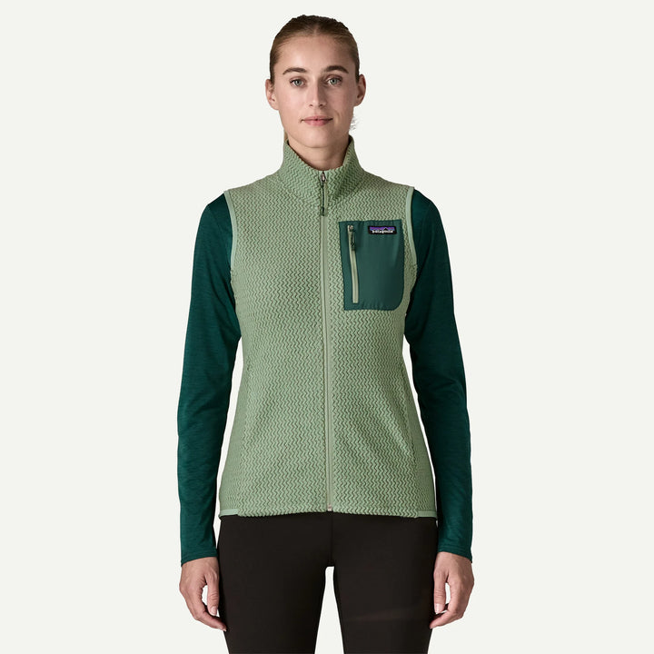 Patagonia Women's R1® Air Fleece Vest: Ellwood Green