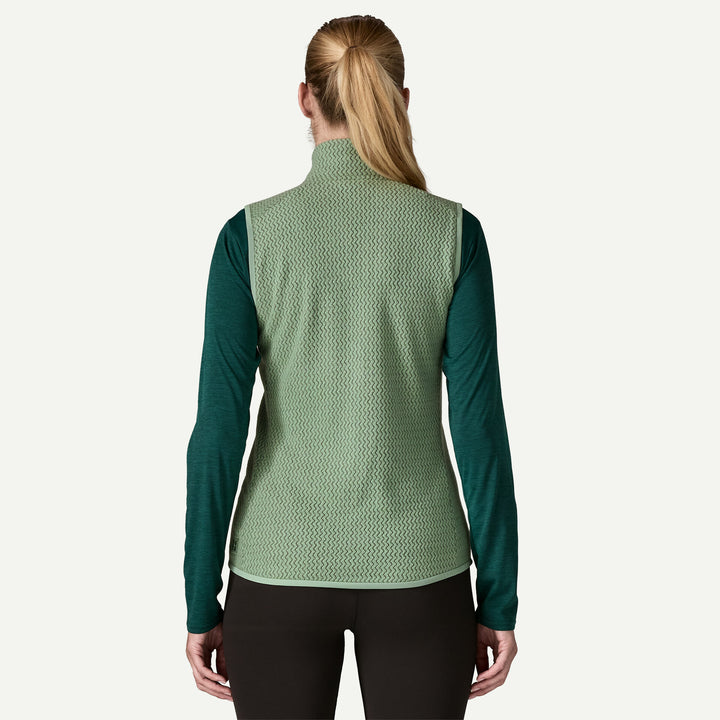 Patagonia Women's R1® Air Fleece Vest: Ellwood Green