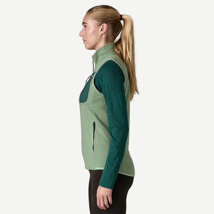Patagonia Women's R1® Air Fleece Vest: Ellwood Green