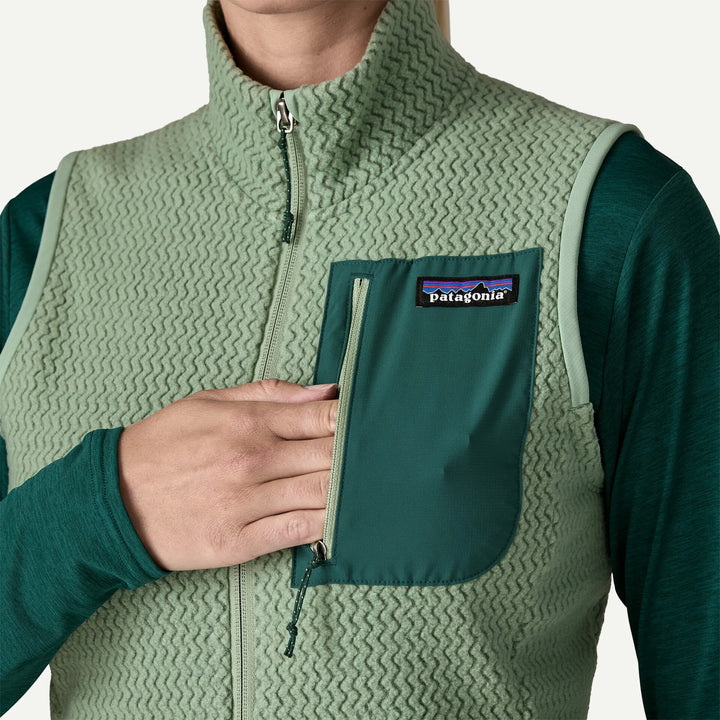Patagonia Women's R1® Air Fleece Vest: Ellwood Green
