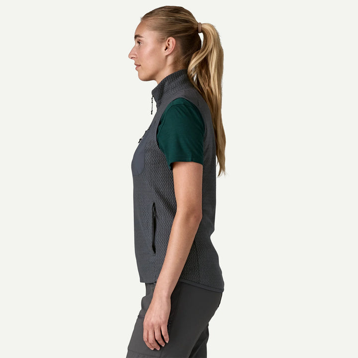 Patagonia Women's R1® Air Fleece Vest: Smolder Blue