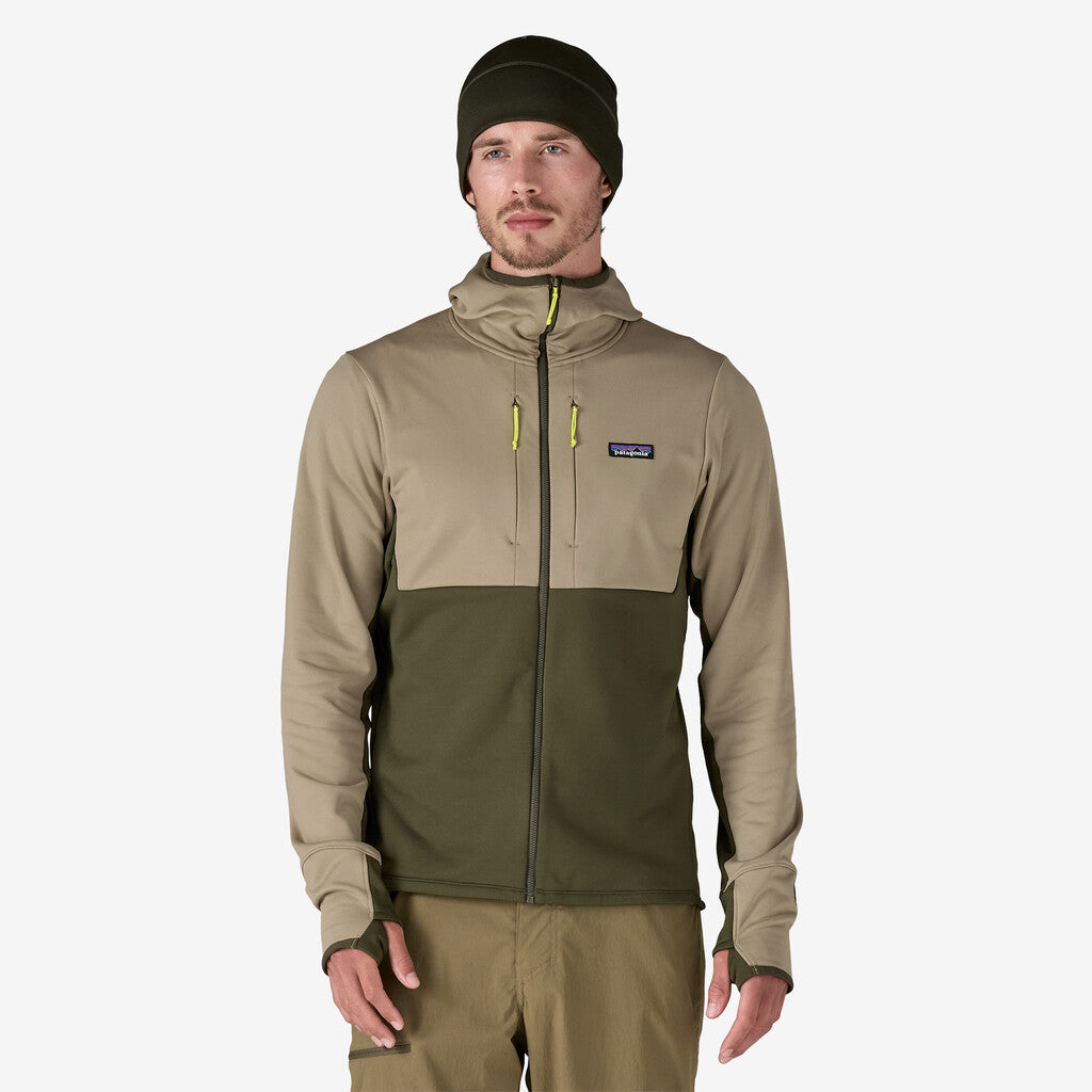 Patagonia Men's R1® Thermal Full-Zip Hoody: Seabird Grey