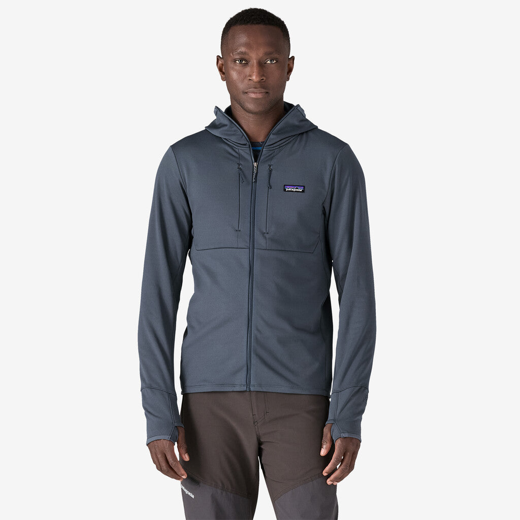 Patagonia Men's R1® Thermal Full-Zip Hoody: Smolder Blue