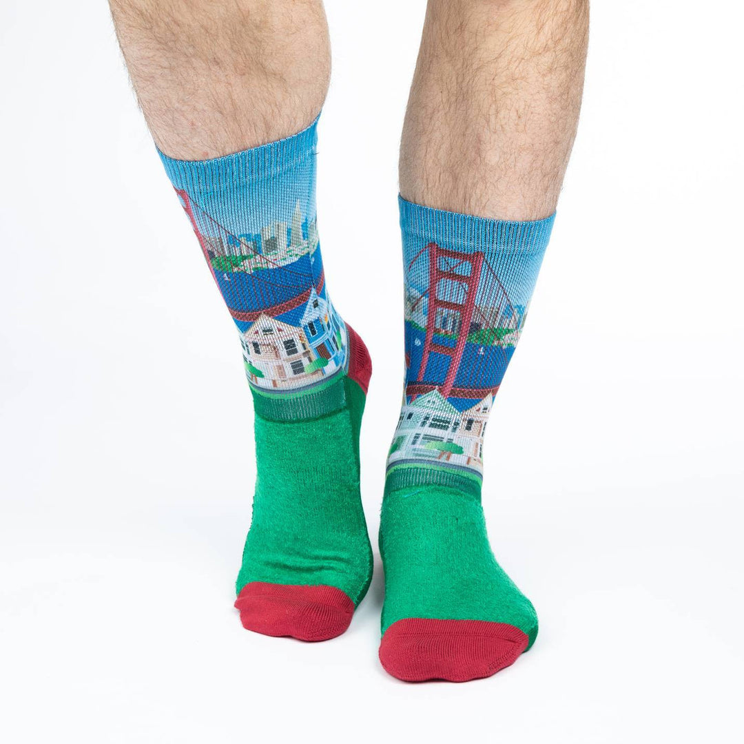 Good Luck Sock Men's San Francisco Socks: Green