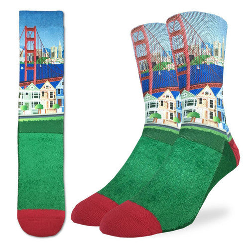 Good Luck Sock Men's San Francisco Socks: Green