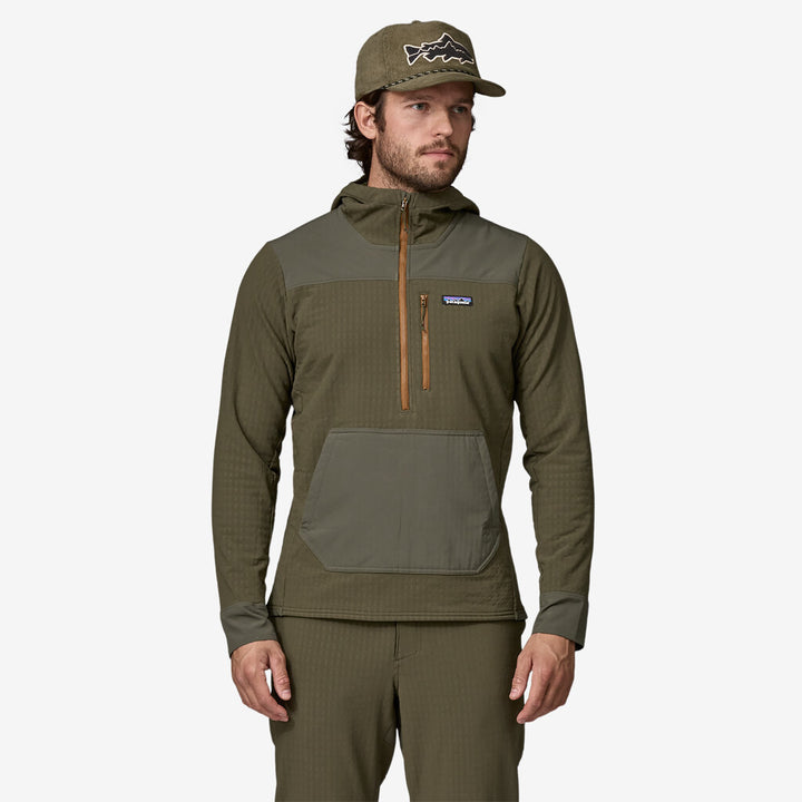 Patagonia Men's R2® TechFace Pullover: Pine Needle Green