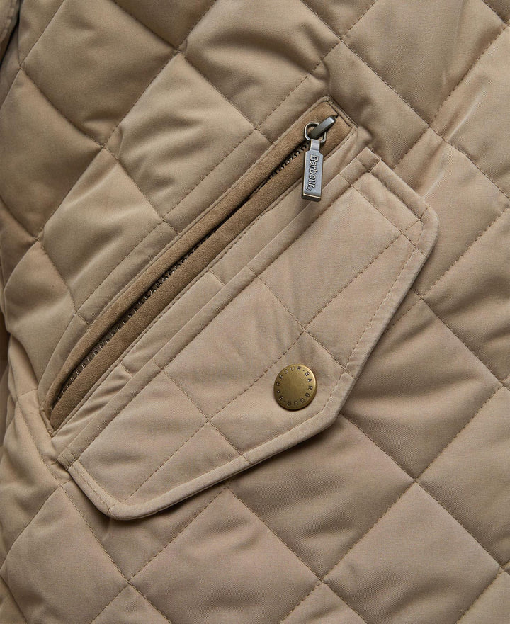 Barbour Shoveler Quilted Jacket: Military Brown