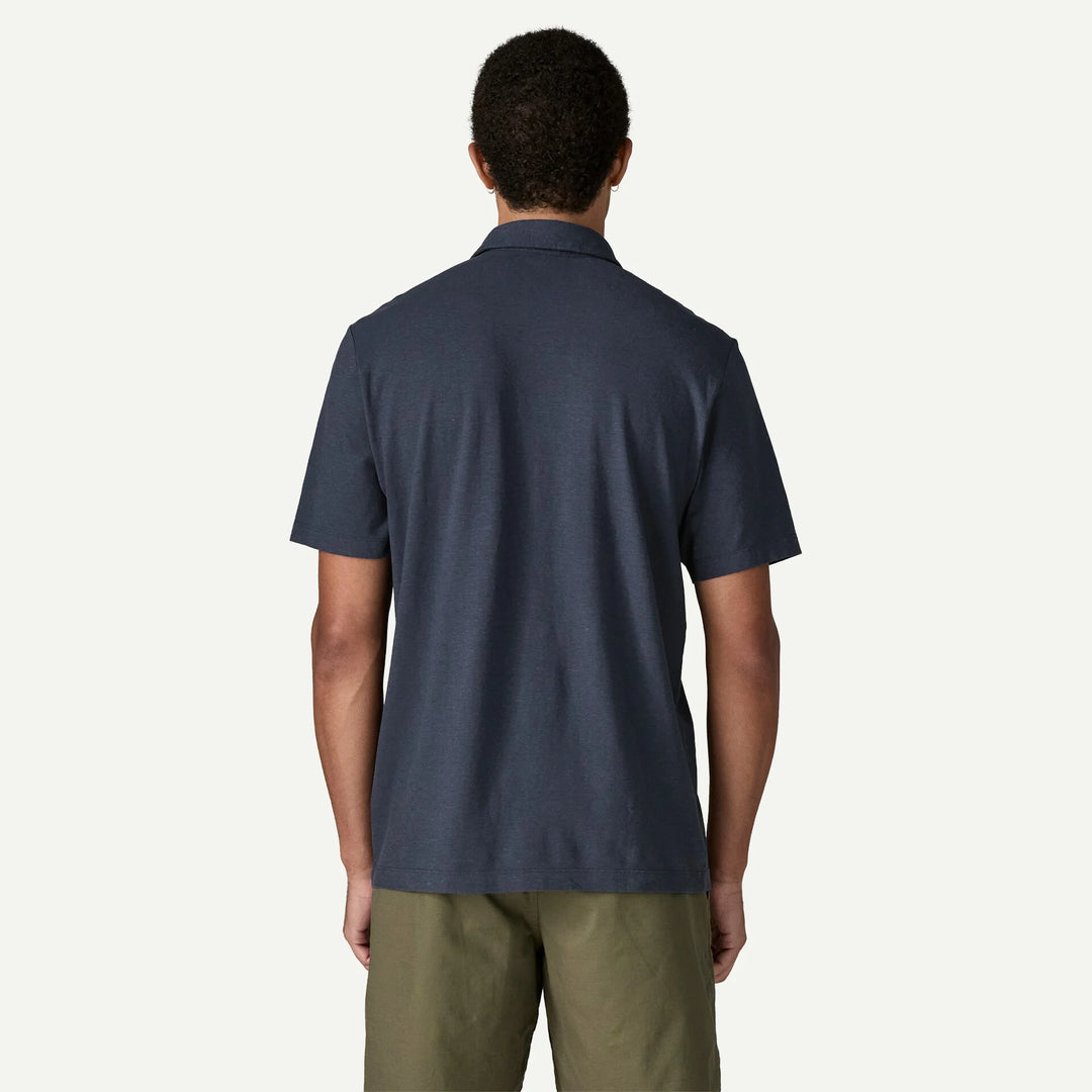 Patagonia Men's Trail Harbor Button-Down Knit Shirt: New Navy