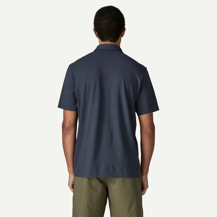 Patagonia Men's Trail Harbor Button-Down Knit Shirt: New Navy