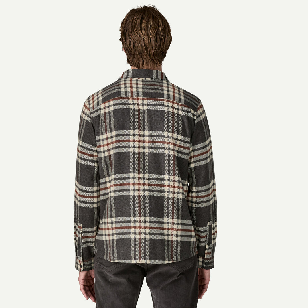 Patagonia Men's Fjord Flannel Shirt: Catch - Ink Black