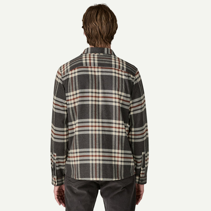 Patagonia Men's Fjord Flannel Shirt: Catch - Ink Black