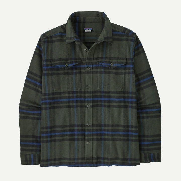 Patagonia Men's Fjord Flannel Shirt: Catch - Old Growth Green