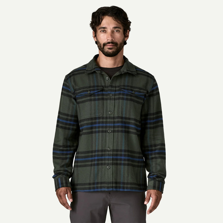 Patagonia Men's Fjord Flannel Shirt: Catch - Old Growth Green