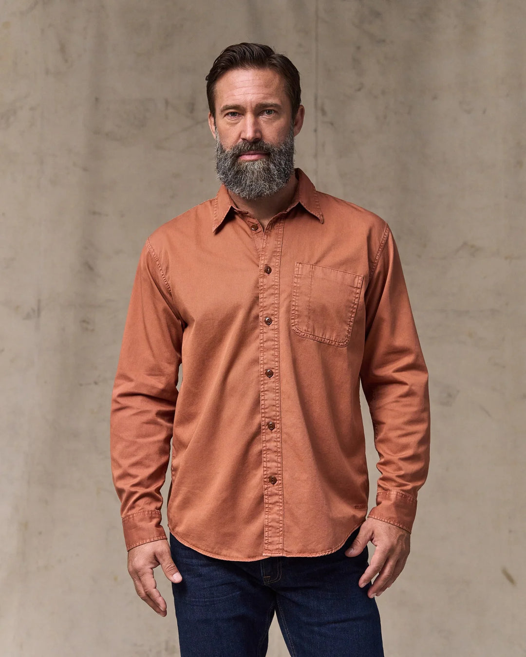 Filson 4.5-oz. Twill Shirt: Copper Brown