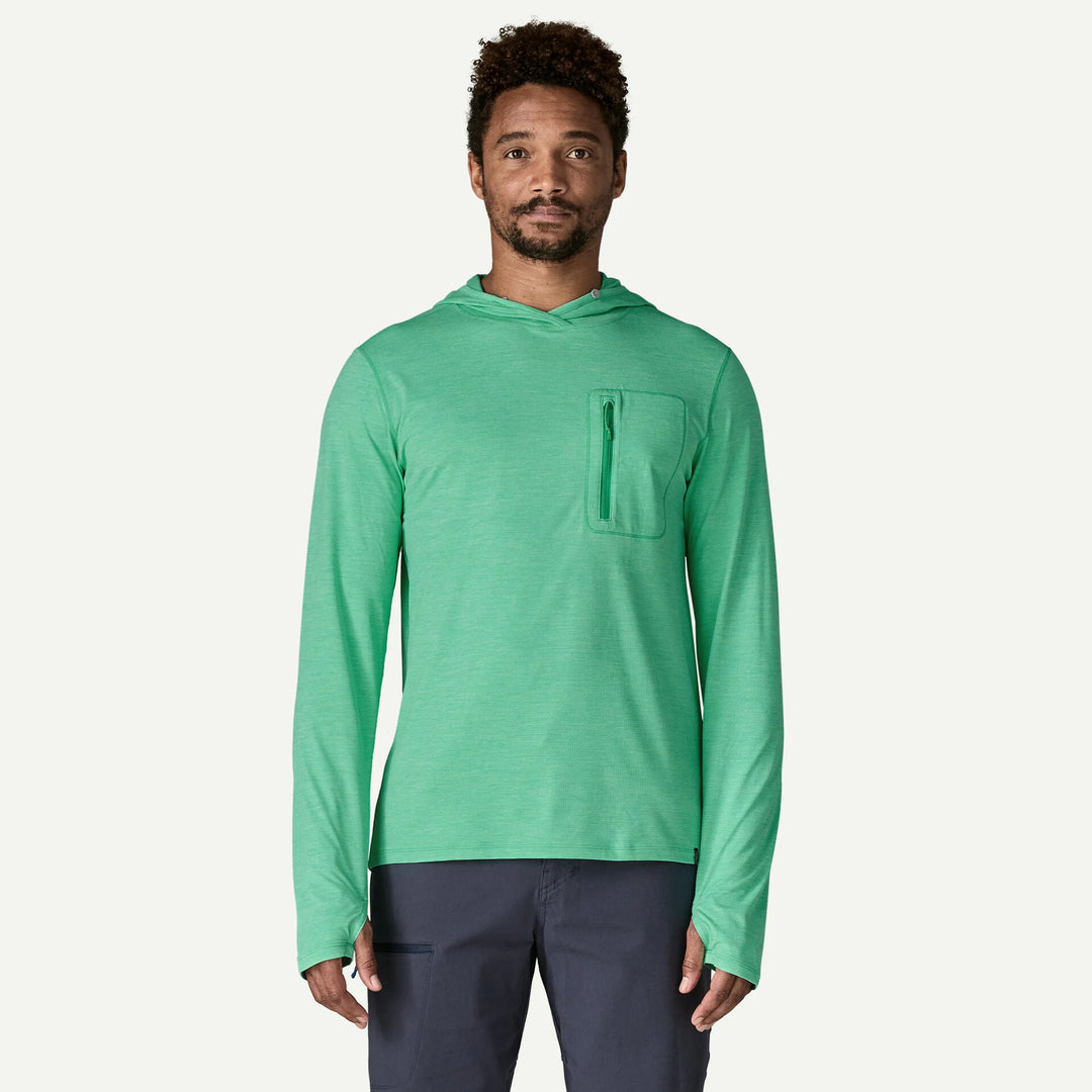 Patagonia M's Cap Cool Sun Hoody: Aqua Stone - Early Teal X-Dye