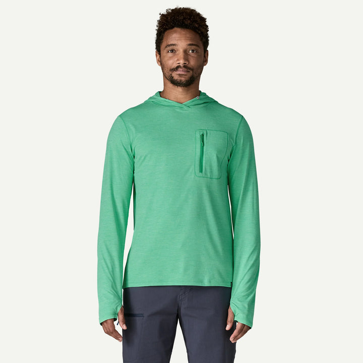Patagonia M's Cap Cool Sun Hoody: Aqua Stone - Early Teal X-Dye