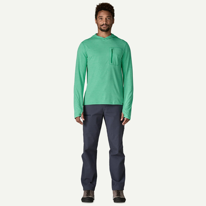 Patagonia M's Cap Cool Sun Hoody: Aqua Stone - Early Teal X-Dye