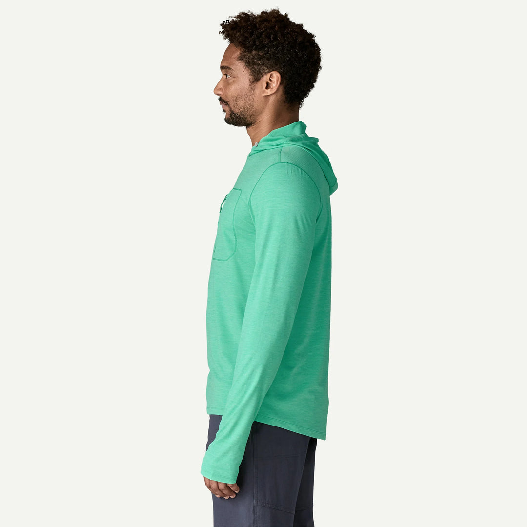 Patagonia M's Cap Cool Sun Hoody: Aqua Stone - Early Teal X-Dye