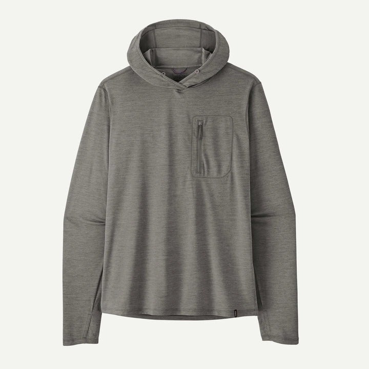 Patagonia M's Cap Cool Sun Hoody: Forge Grey - Noble Grey X-Dye