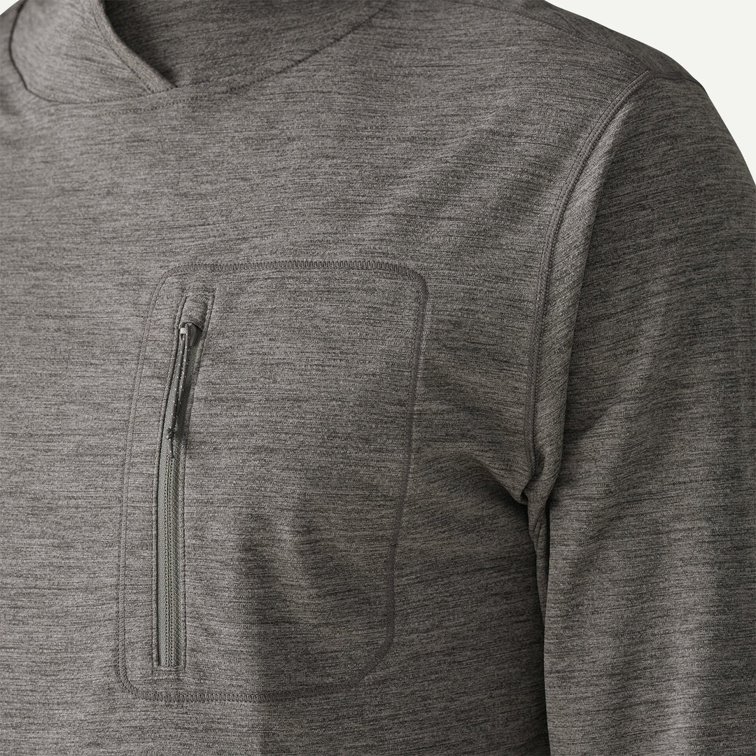 Patagonia M's Cap Cool Sun Hoody: Forge Grey - Noble Grey X-Dye