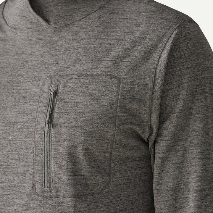 Patagonia M's Cap Cool Sun Hoody: Forge Grey - Noble Grey X-Dye