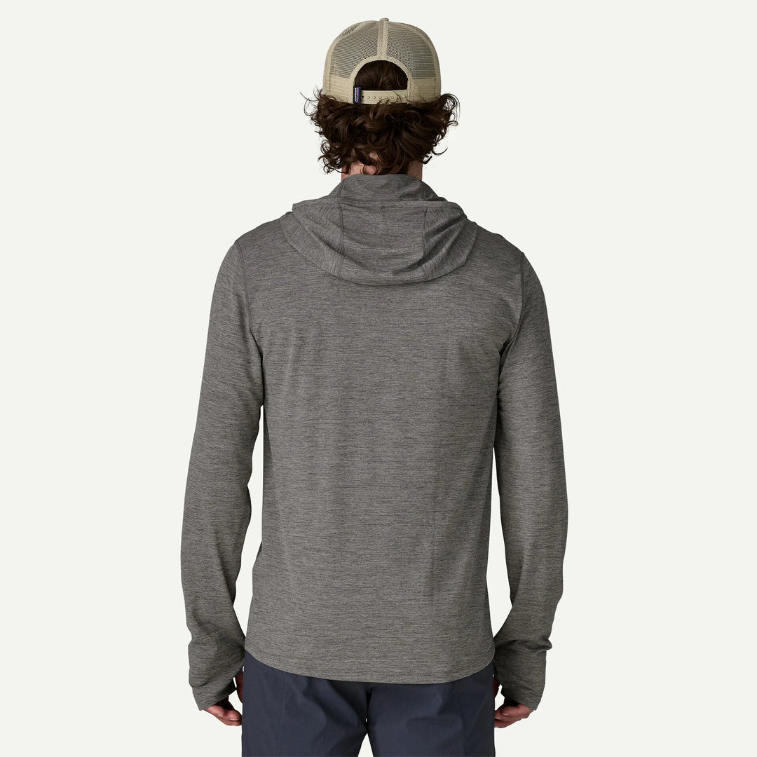 Patagonia M's Cap Cool Sun Hoody: Forge Grey - Noble Grey X-Dye