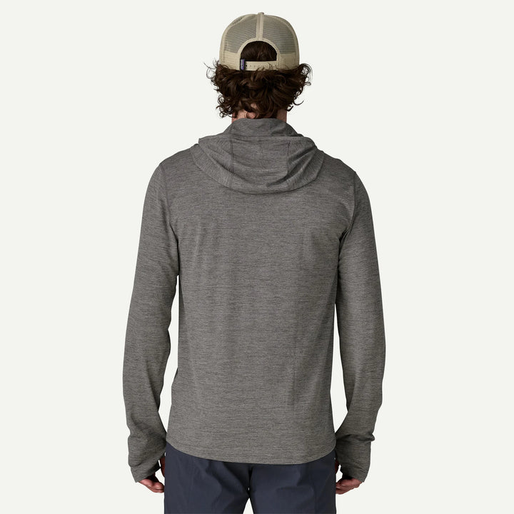 Patagonia M's Cap Cool Sun Hoody: Forge Grey - Noble Grey X-Dye