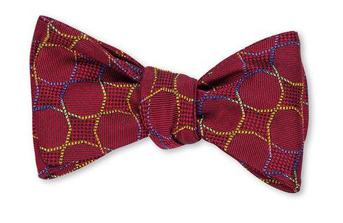 R Hanauer Red Melbourne Bow Tie