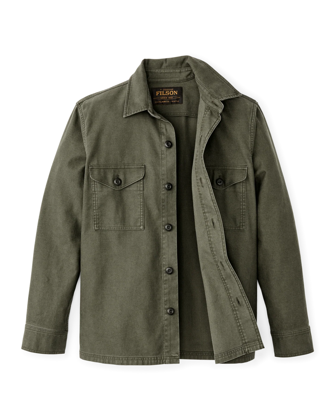 Filson Clarkston Jac-Shirt: Surplus Green