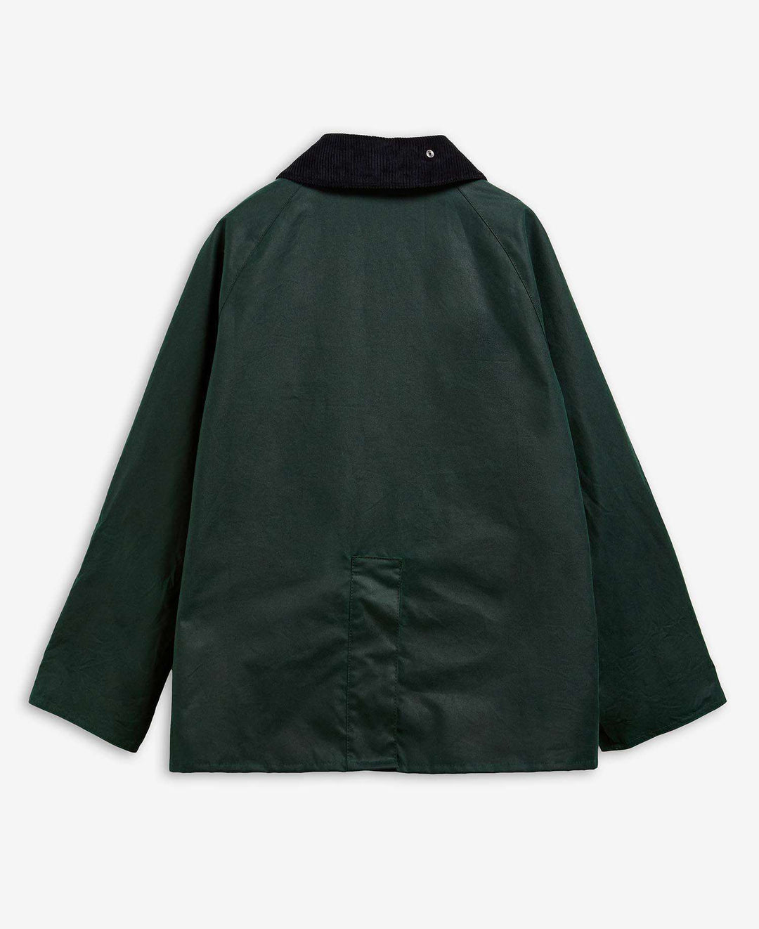 Barbour x Paul Smith Women's Long Spey Wax Jacket: Bottle Green Heraldry Print