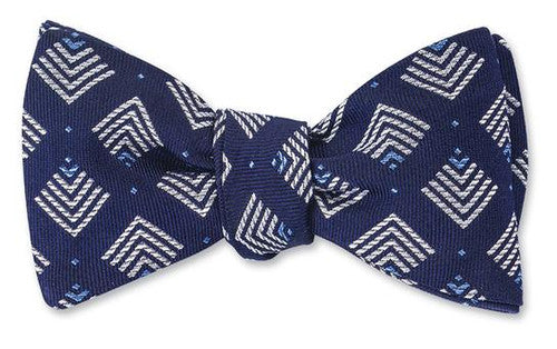 R Hanauer Navy Hillsdale Bow Tie