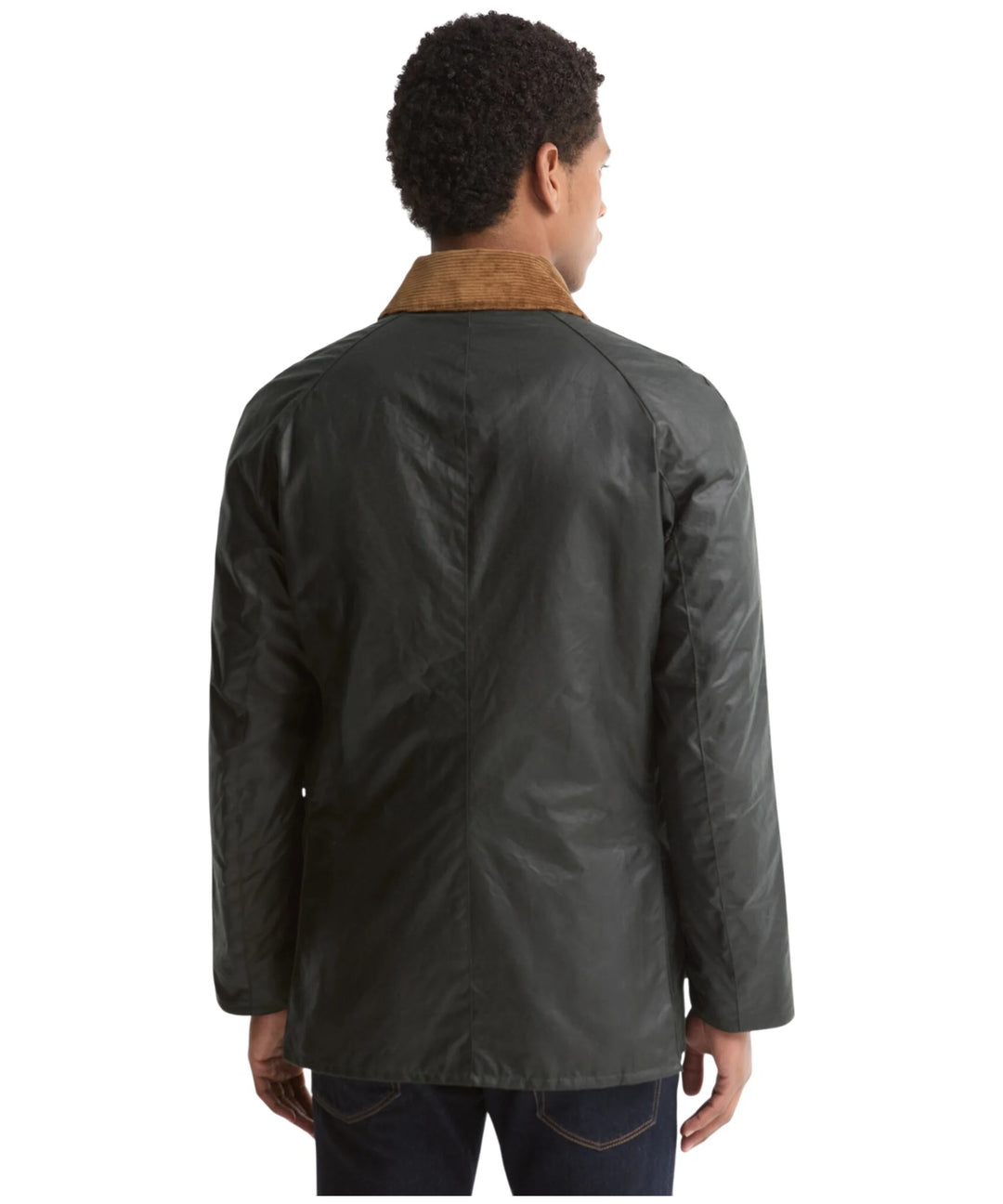 Barbour Festive Ashby Waxed Jacket: Sage/Evergreen