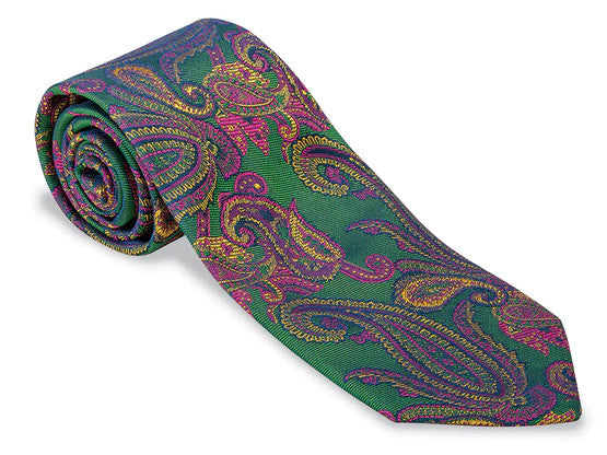 R. Hanauer Grass Barrone Paisley Tie