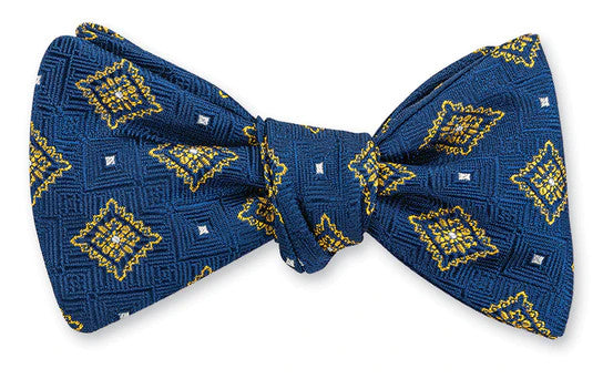 R. Hanauer Blue Dogwood Medallions Bowtie