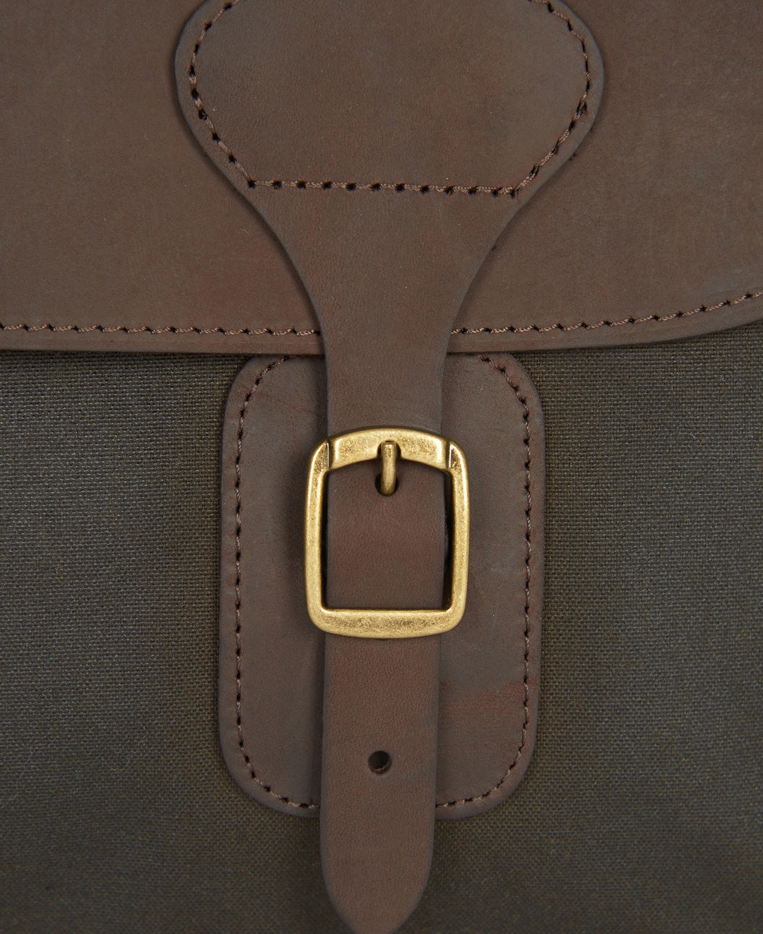 Barbour Waxed Leather Briefcase: Olive