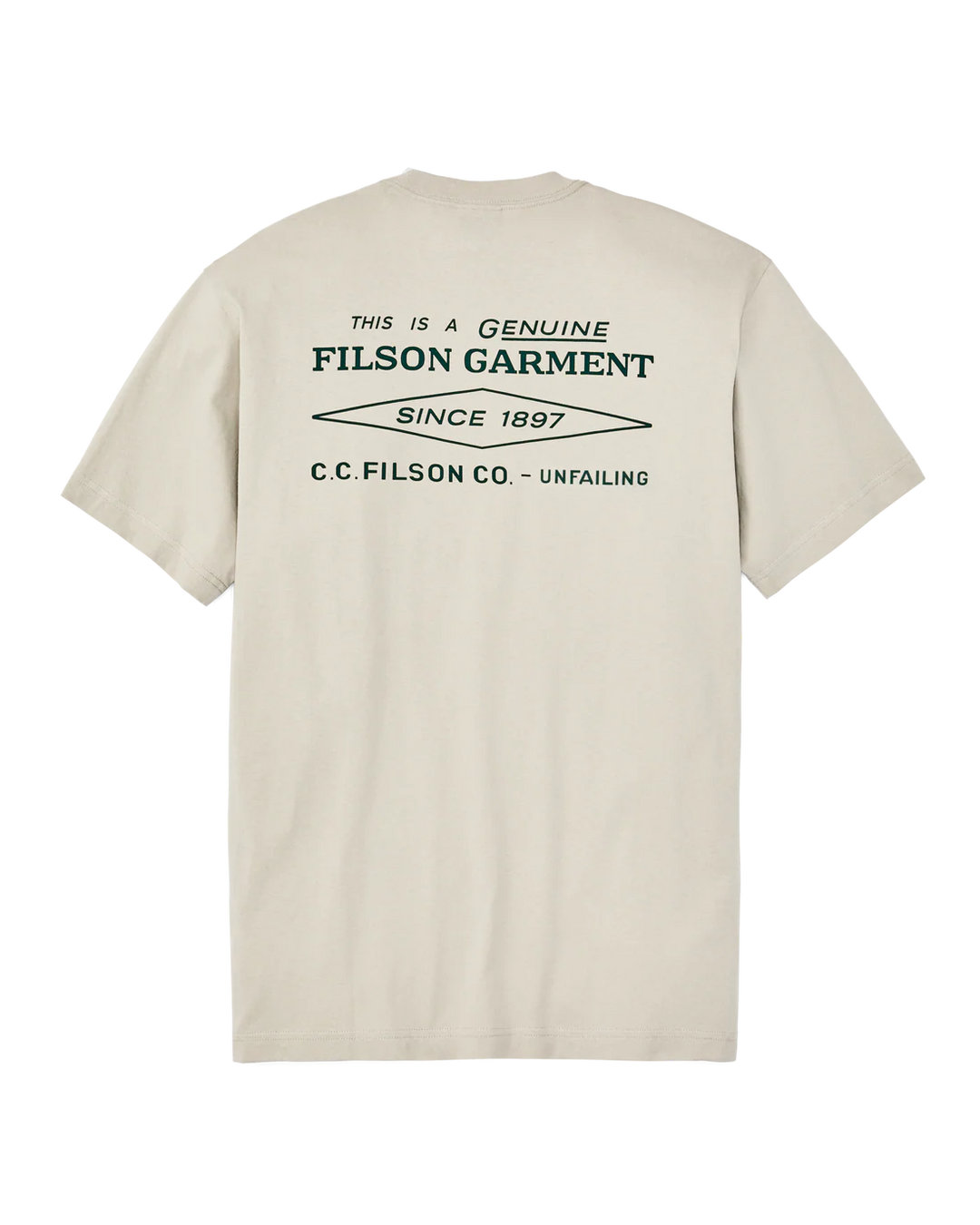 Filson Short Sleeve Diamond Graphic T-Shirt: Gray Sky