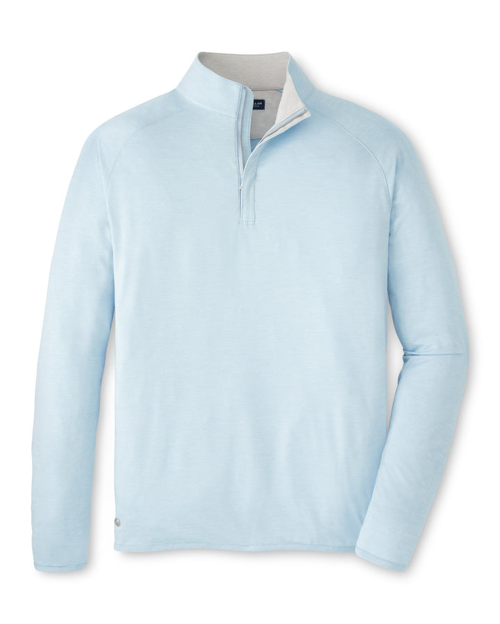 Peter Millar Stealth Performance Quarter-Zip: Blue Frost