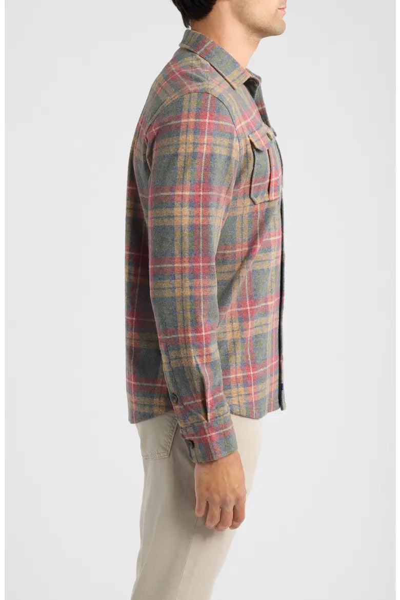 Johnnie-O Yule Tartan Button-Down Shirt: Forest