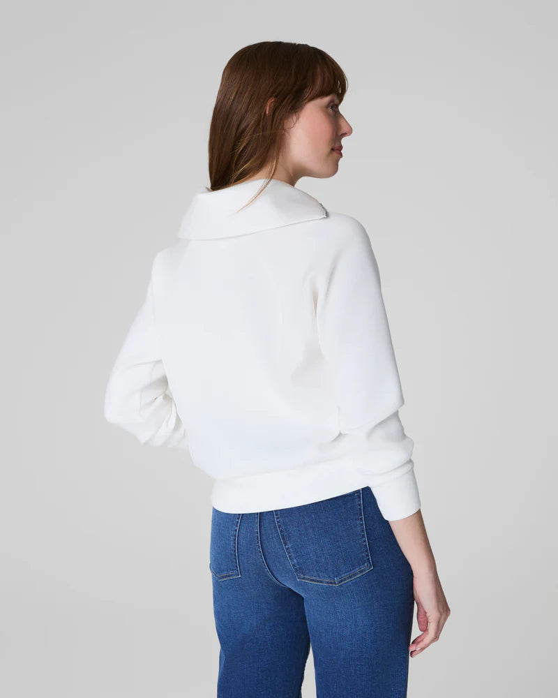 Spanx AirEssentials Half Zip: Powder