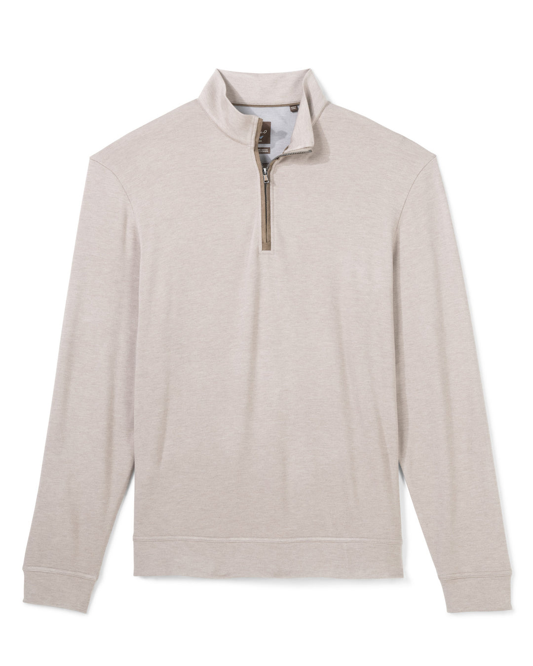 Johnnie-O Tahoe Quarter-Zip Pullover: Taupe