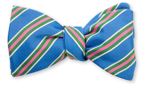 R. Hanauer Kinsey Stripe Bowtie: Light Blue