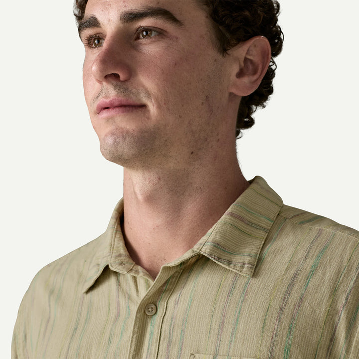Patagonia Men's Back Step Shirt: Rapids - Weathered Stone