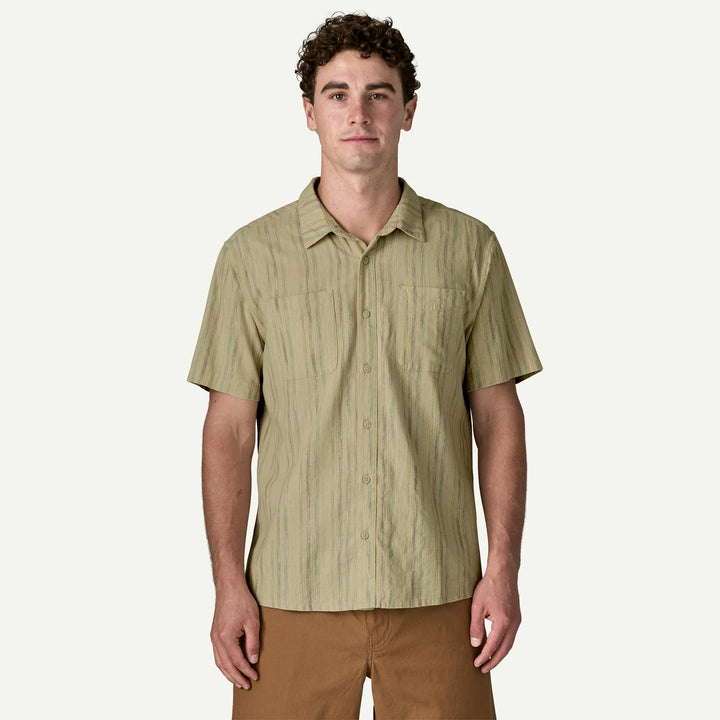 Patagonia Men's Back Step Shirt: Rapids - Weathered Stone