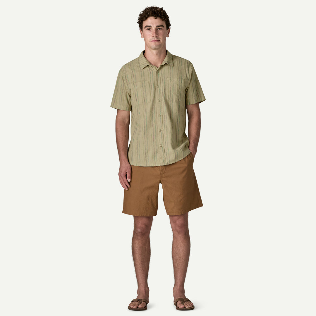 Patagonia Men's Back Step Shirt: Rapids - Weathered Stone