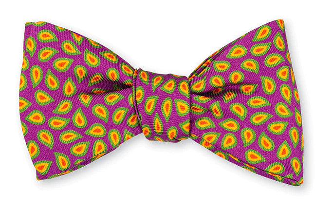 R. Hanauer Purple Morrell Pine Bow Tie