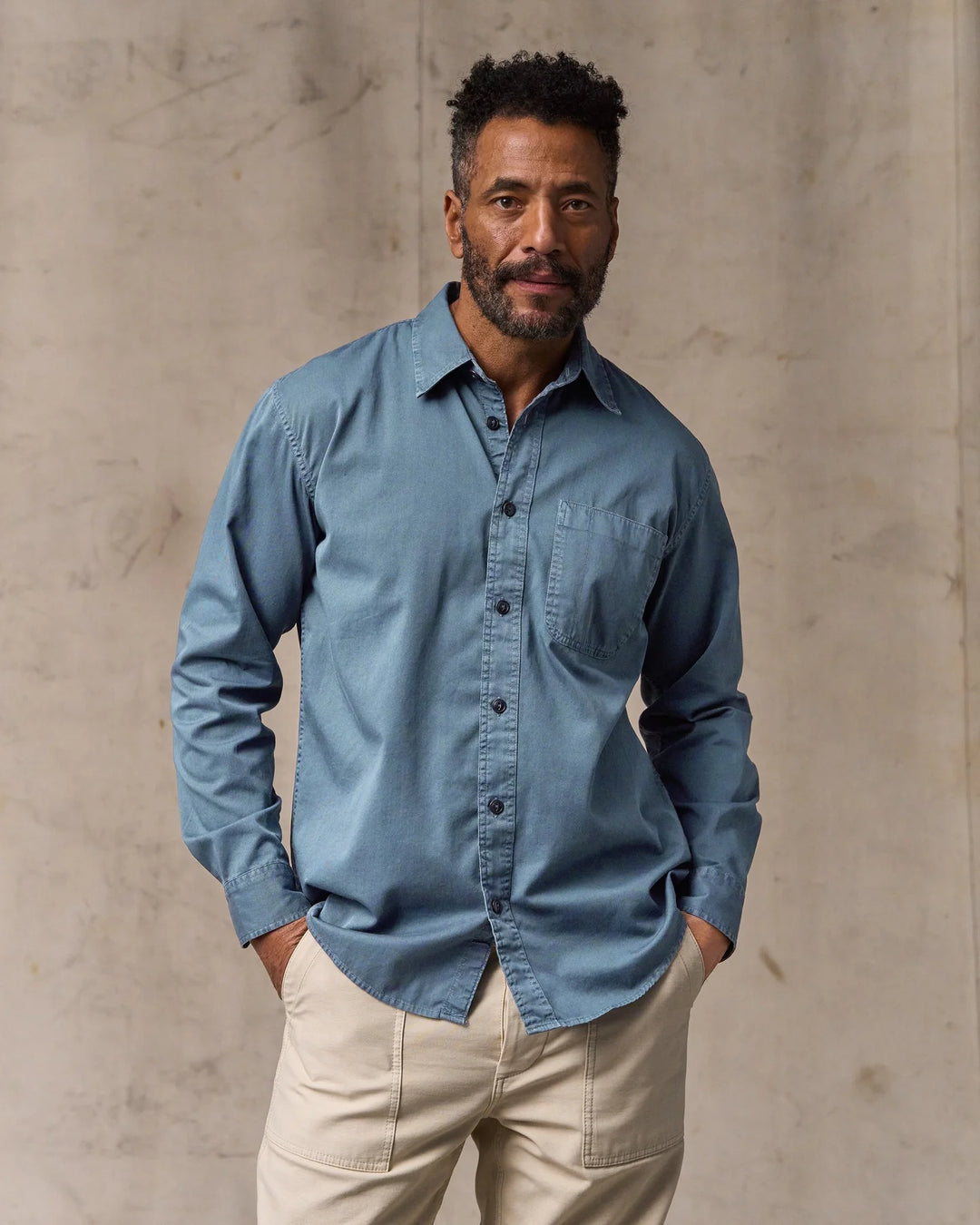 Filson 4.5-oz. Twill Shirt: Orion Blue