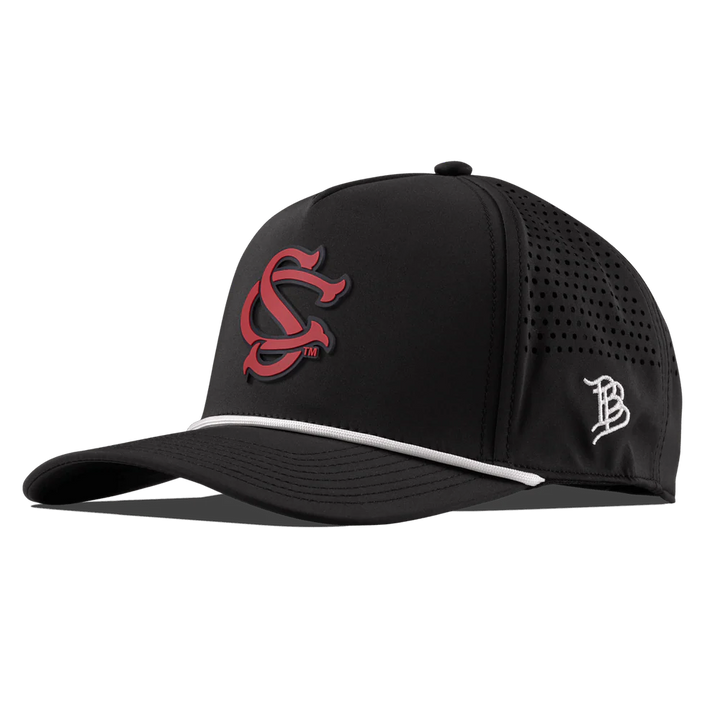 Branded Bills University of South Carolina "South Carolina Baseball" Curved 5 Panel Rope Hat: Black