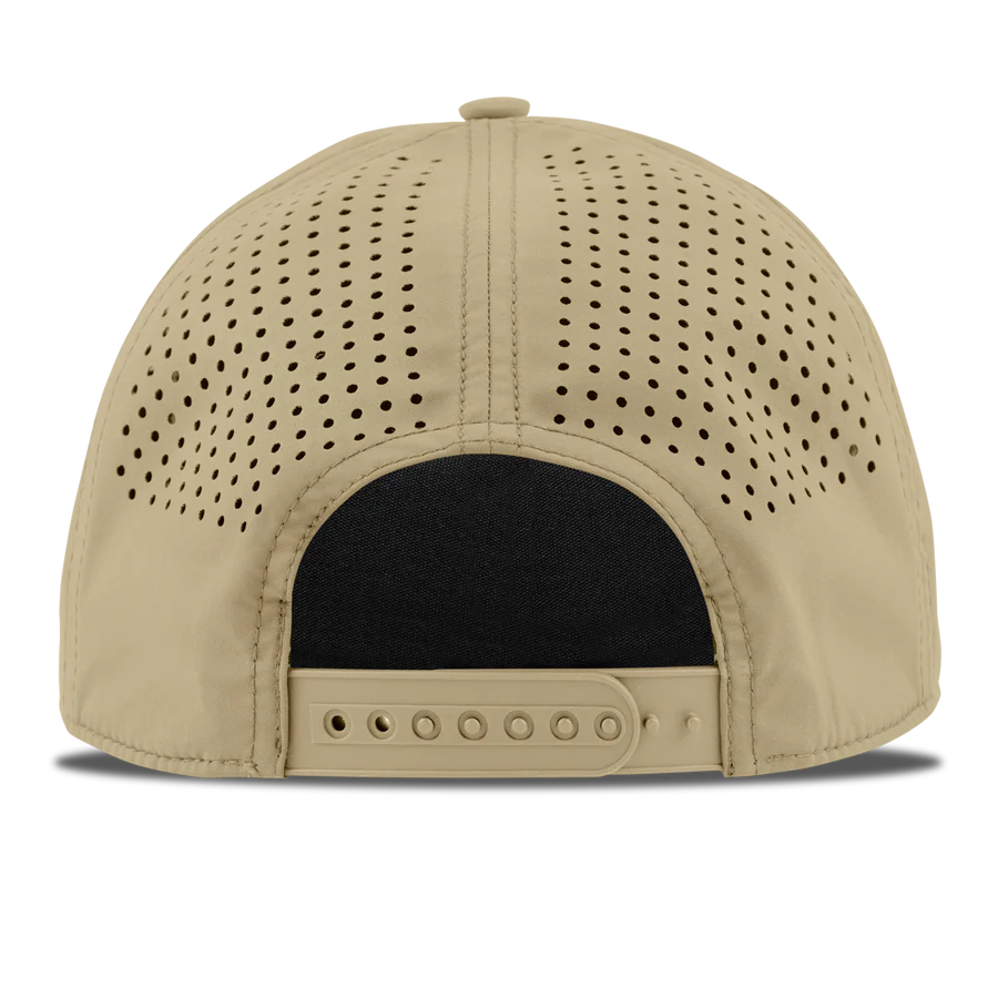 Branded Bills Bare Curved 5 Panel Rope Hat: Desert with White Rope