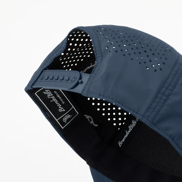 Branded Bills Bare Curved 5 Panel Rope Hat: Orion with White Rope